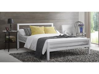 5ft King Size White Block. Strong,Solid,Metal Bed Frame,Bedstead,Heavy Duty